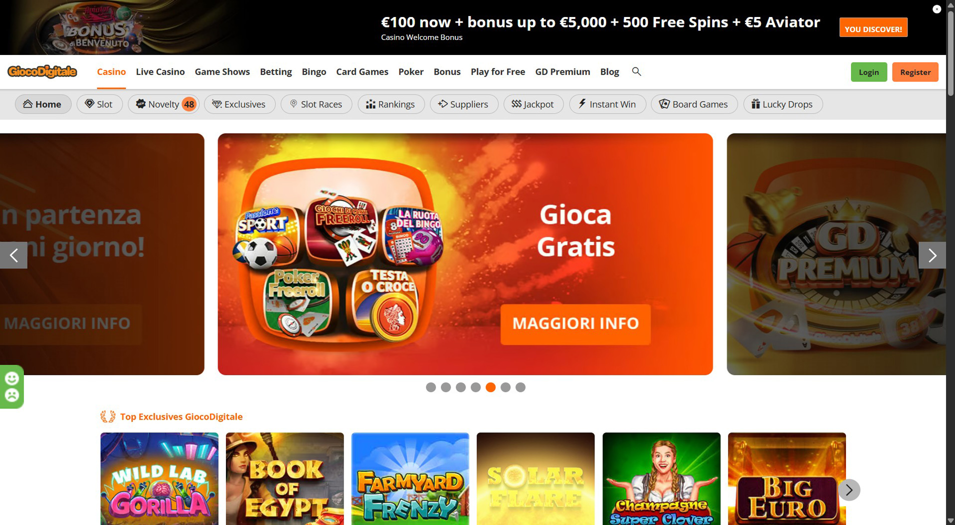 2. Gioco Digitale- Accesso rapido al casinò EcoVoucher
